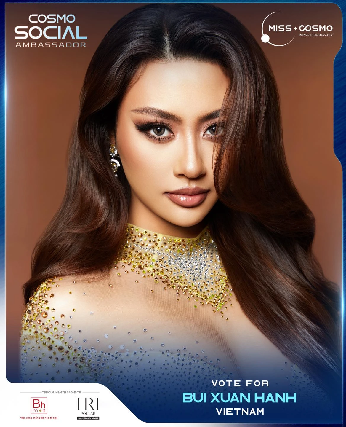 Miss Cosmo 2024: Thái Lan - Cambodia áp đảo bình chọn, Xuân Hạnh dần tăng tốc - Hình 2