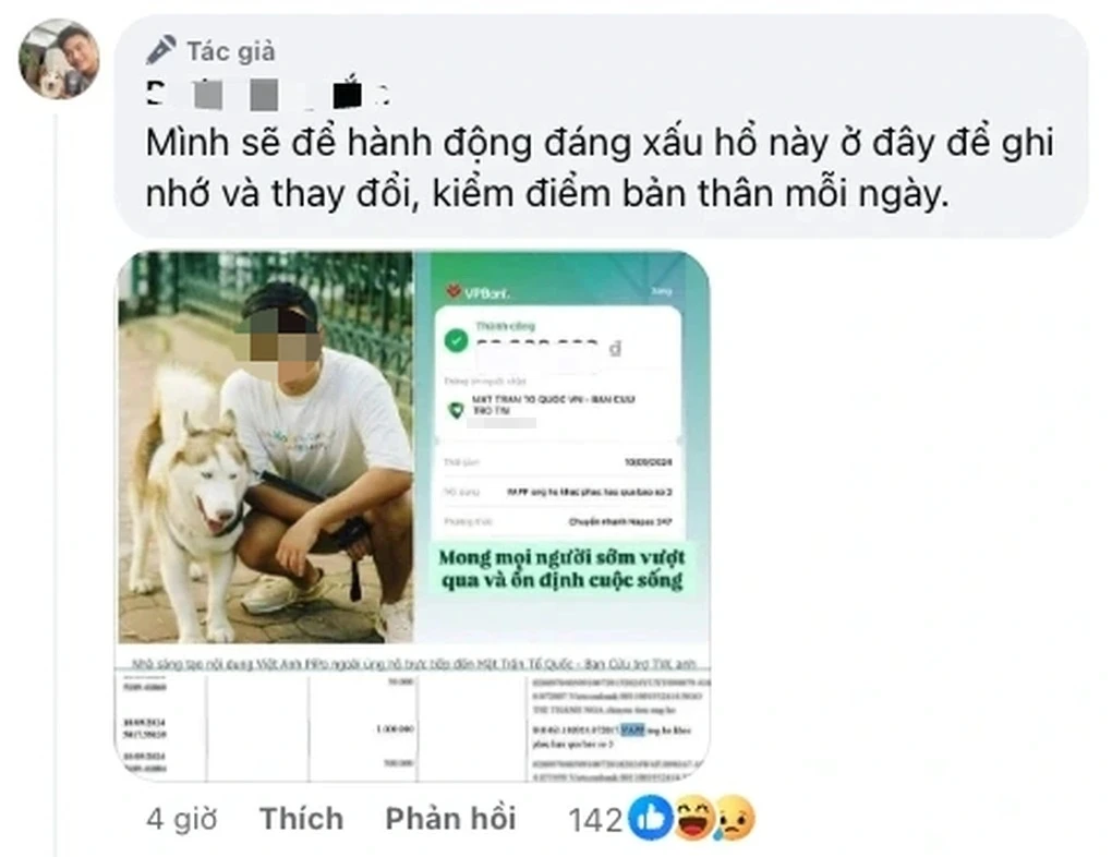 Quỳnh Trần JP ghi nội dung cứu trợ gây chú ý, Khoai Lang Thang bị check var - Hình 2