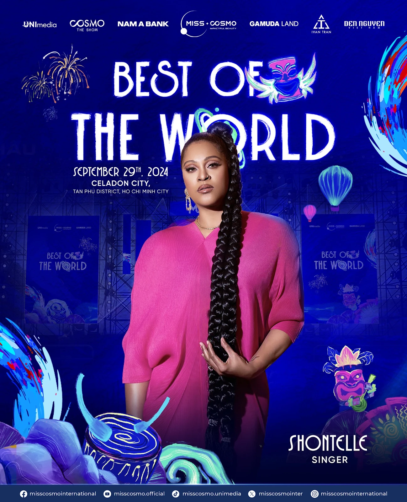 Miss Cosmo 2024: Bùng nổ Best Of The World Festival, Shontelle, Pháp Kiều đổ bộ - Hình 3