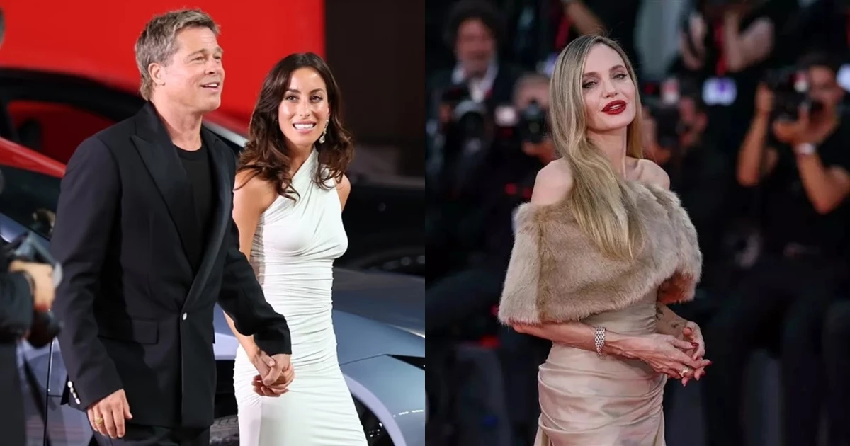 Brad Pitt tình tứ cùng bạn gái trên thảm đỏ, lên mặt với Angelina Jolie lẻ bóng - Hình 9
