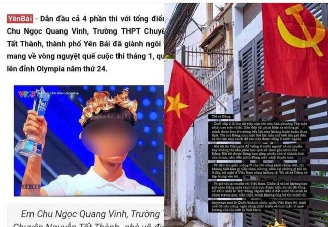 Vụ status lạ của nam sinh Olympia: sở GD&ĐT Yên Bái làm việc, gỡ bài xin lỗi - Hình 3