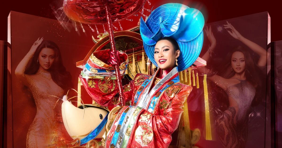 Xuân Hạnh mang trang phục dân tộc nặng 50kg đến Miss Cosmo, nhìn phải hoảng hốt - Hình 7