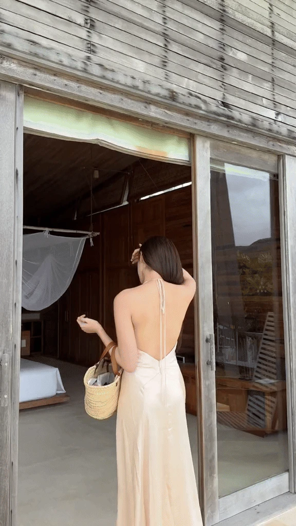 Hoa hậu Đỗ Hà mặc váy lụa cũng khiến dân tình khen nức nở: Xinh đẹp lúng liếng thế này ai chẳng mê - Hình 3