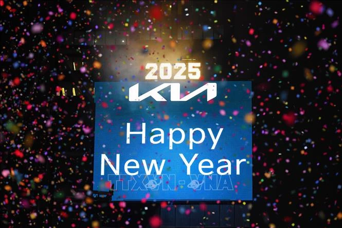 Quả cầu pha lê bung lụa đón năm mới 2025 tại New York - Hình 1