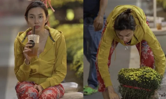 Thùy Tiên lộ biểu cảm khó chịu khi cân dưa, fan vây kín làm lộ 1 sự thật? - Hình 3