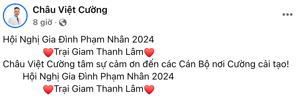 Châu Việt Cường đắt show sau khi ra tù, xúc động khi hát ở trại giam - Hình 2