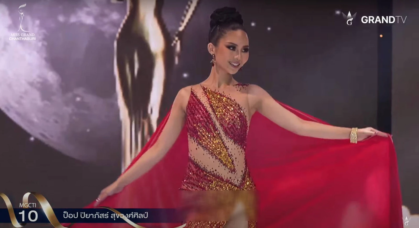 Thí sinh Miss Grand diện váy hớ hênh, lên sân khấu loạng choạng, gây nhức mắt - Hình 2