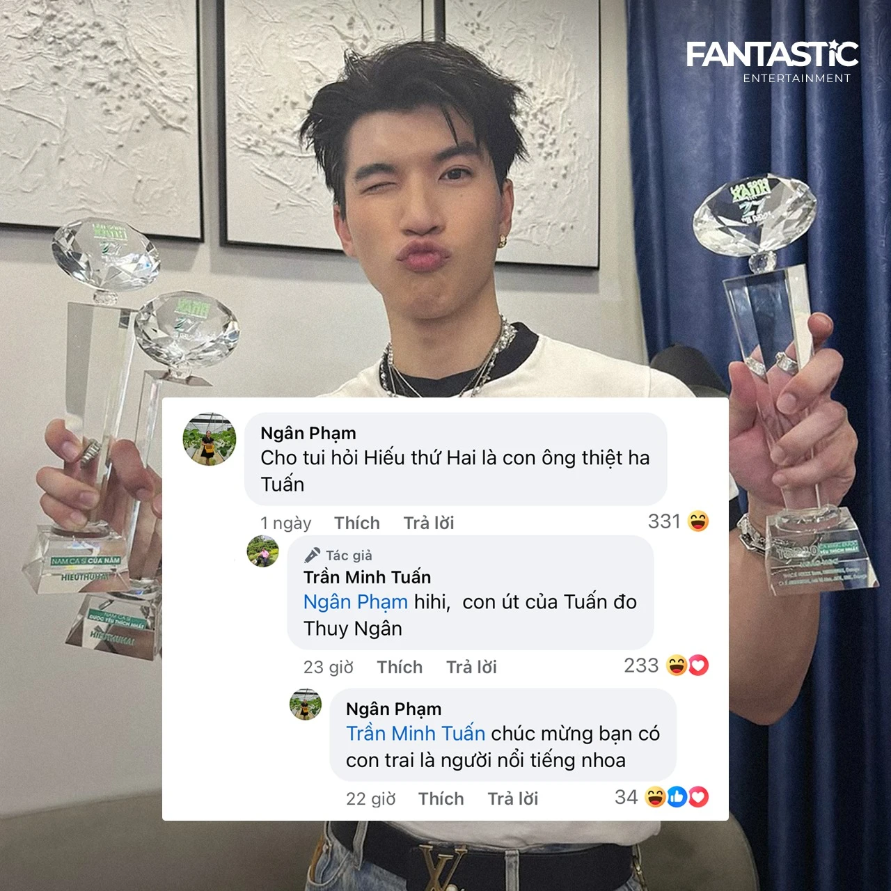 Bố Hieuthuhai flex con trai, thái tử nay hóa con út cục cưng, CĐM khen 1 điều - Hình 3