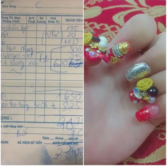 Sốc óc bộ nail ăn Tết giá 5,3 triệu đồng, chính chủ đăng lên MXH mà khóc thét - Hình 4