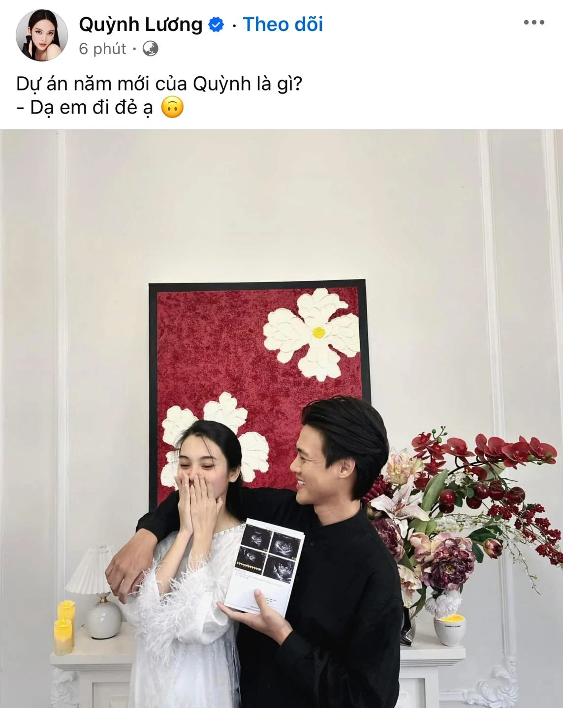 Quỳnh Lương thông báo mang thai ngày đầu năm, may mắn hơn Thiên An điểm này! - Hình 1