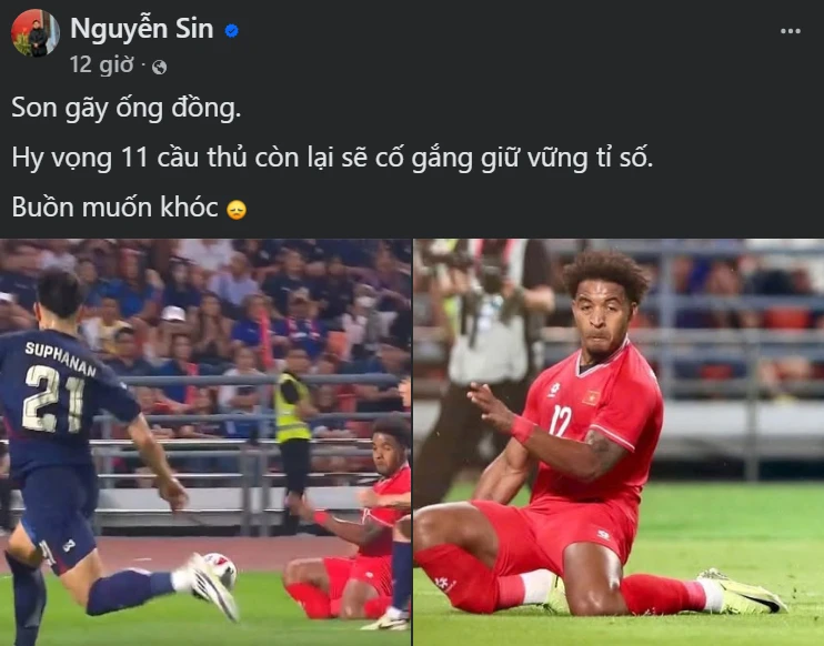 Nguyễn Sin đăng 4 chữ về Xuân Son, CĐM nghi bị Thái chơi bùa, rộ 1 ảnh sốc? - Hình 1