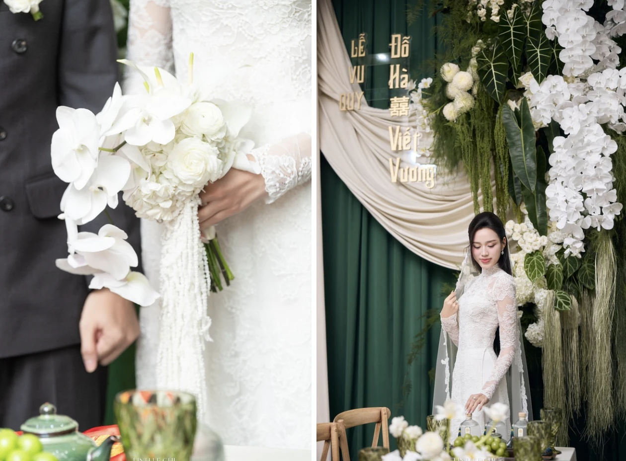 Không phải ngẫu nhiên loài hoa này phủ kín đám cưới Đỗ Hà - Viết Vương: Ẩn sau là bí mật phong thủy cho hôn nhân phú quý - Hình 3