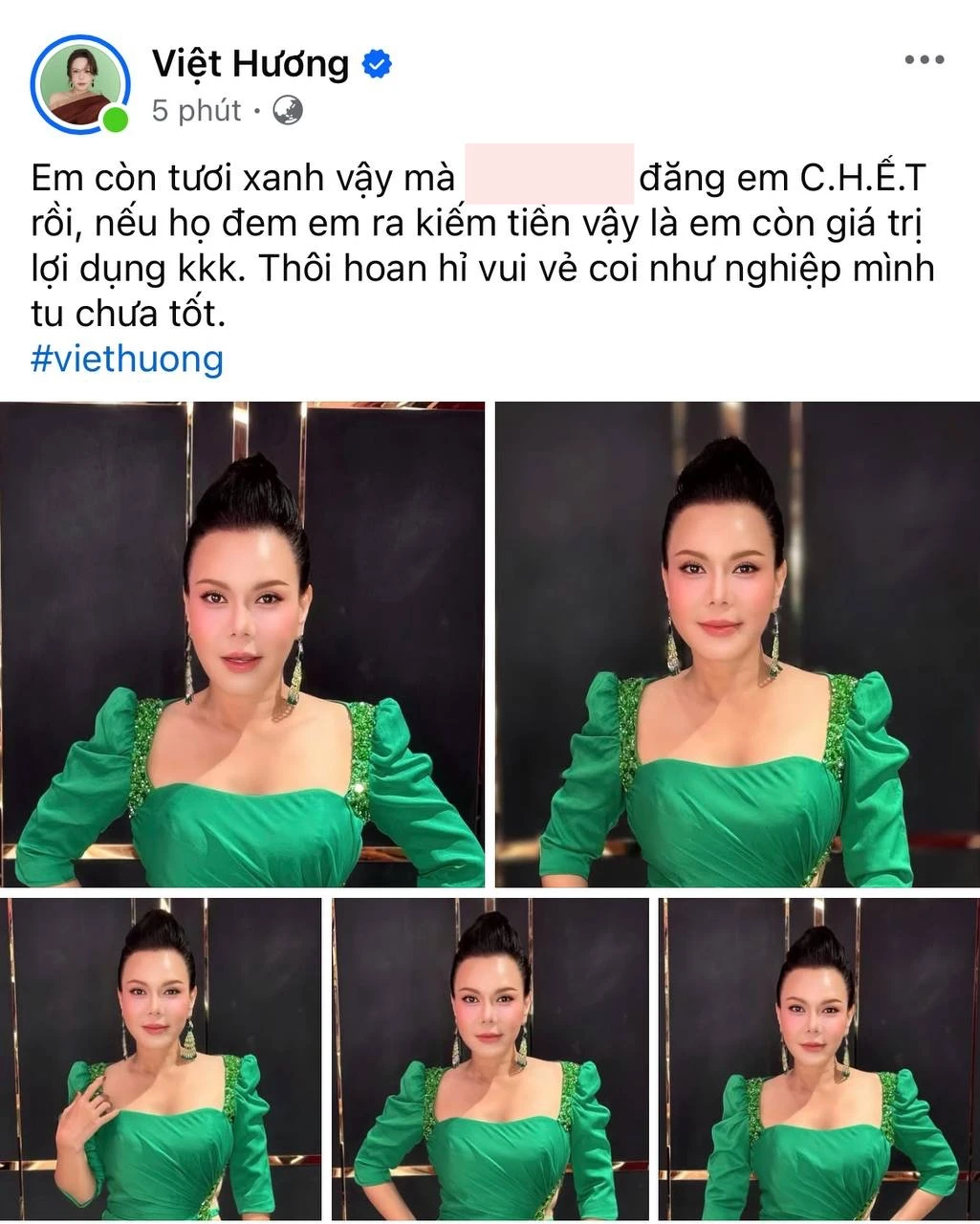NS Việt Hương đính chính - Hình 1