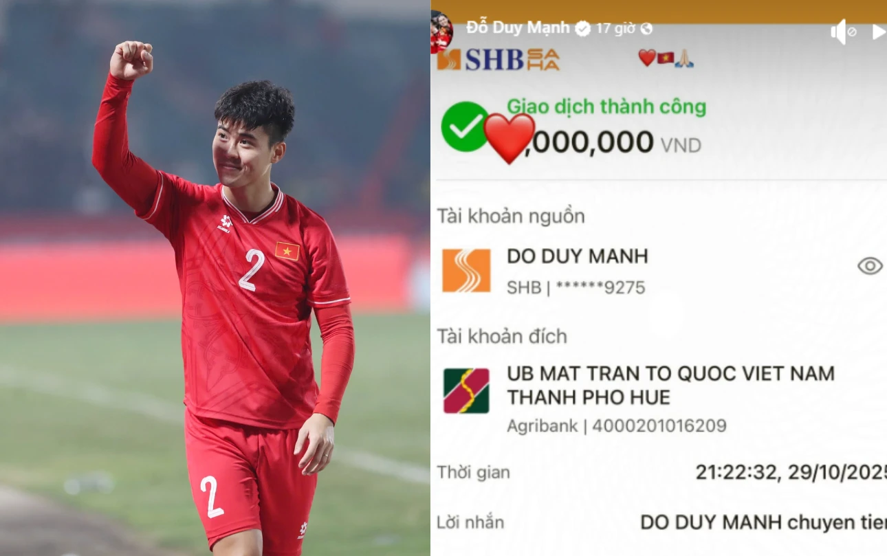 Quang Hải cùng dàn cầu thủ Việt ủng hộ lũ lụt miền Trung, số tiền gây choáng - Hình 3