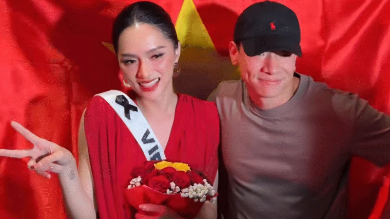 Hương Giang bị loại sốc ở Miss Universe, bạn trai Phú Cường: Giải tán về lấy chồng - Hình 5