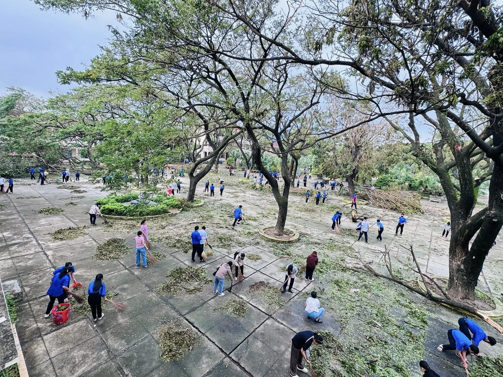 Không nhận ra trường học sau bão Kalmaegi - Hình 6
