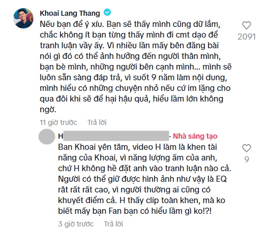 Khoai Lang Thang var trực diện khi bị tố khó gần, đáp trả về tin đồn tình ái - Hình 3