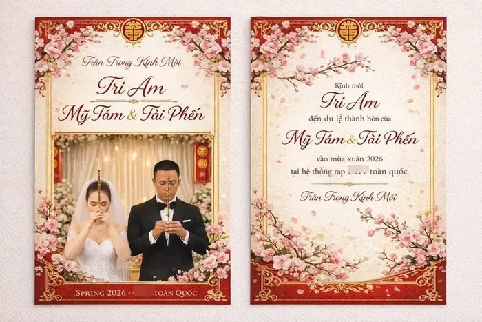 Mỹ Tâm và Mai Tài Phến lộ thiệp cưới, cõi mạng phát sốt nhưng thấy sai sai - Hình 1