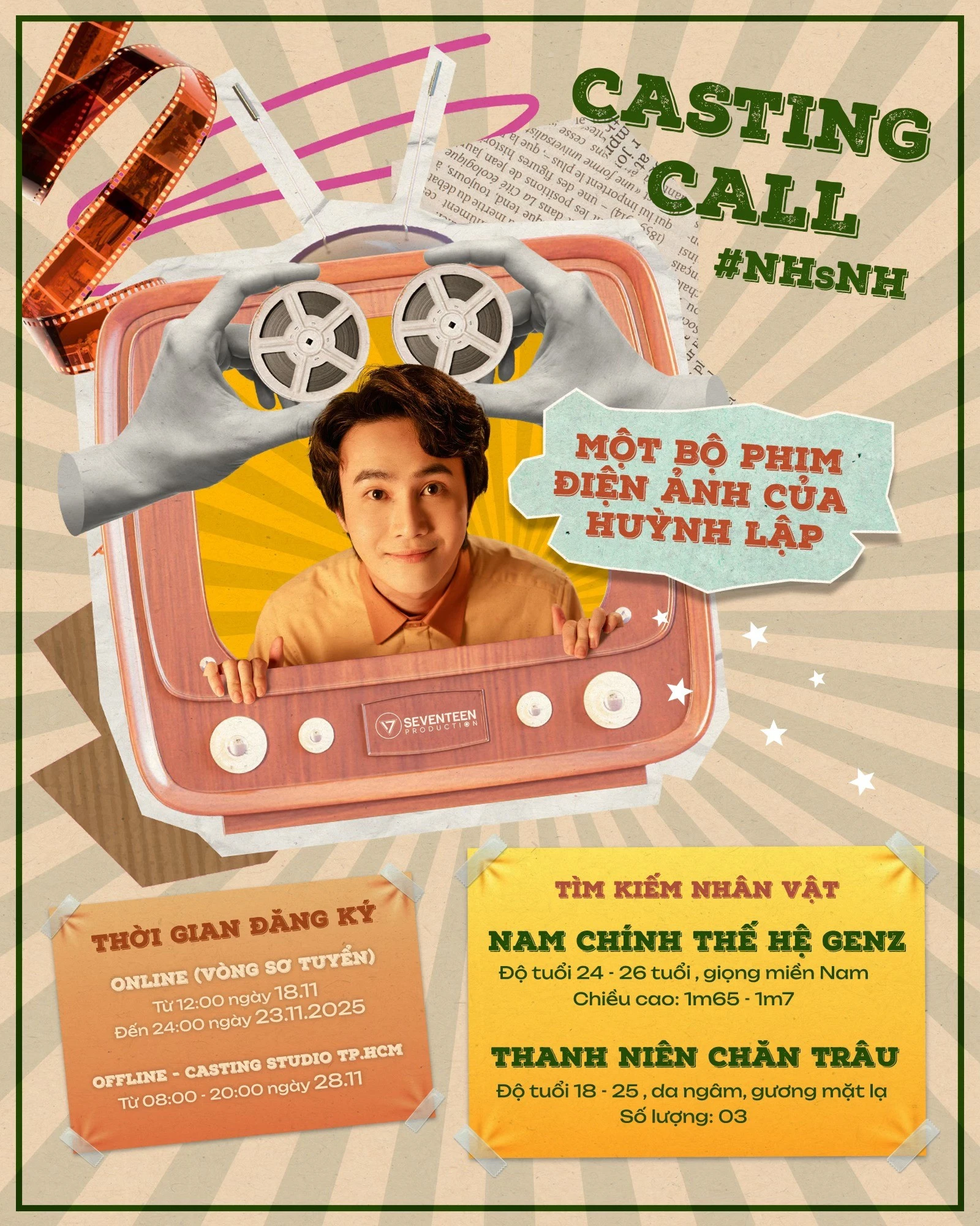 Huỳnh Lập giới thiệu phim điện ảnh Nghỉ hè sợ nghỉ hưu qua First-look Poster lấy cảm hứng từ tranh cổ động - Hình 5