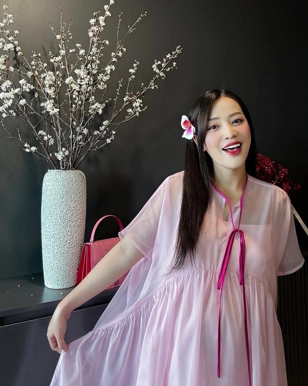 Puka sắp lâm bồn, nhan sắc mẹ bầu nhận mưa lời khen, Gin Tuấn Kiệt cưng chiều - Hình 7