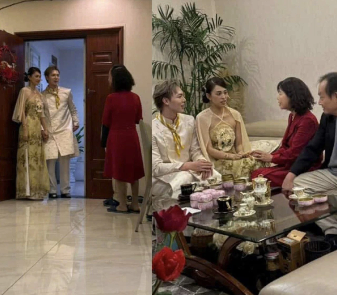 Tiểu Vy rộ ảnh ra mắt gia đình bạn trai, lộ cả thiệp cưới, danh tính cực sốc? - Hình 5
