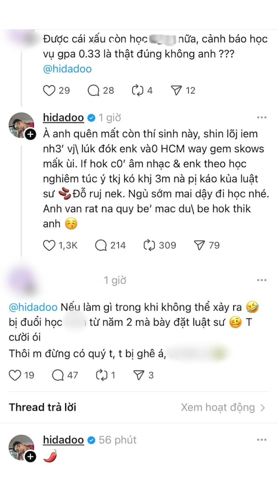 Bạn thân Negav bị khui phốt bỏ học, GPA 0.33, đáp trả hơn thua với netizen? - Hình 2