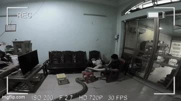 Thanh niên la hét thất thanh, hất văng chiếc TV xuống đất, vị khách lạ thình lình trườn vào phòng ngơ ngác: Đã ai làm gì đâu! - Hình 1