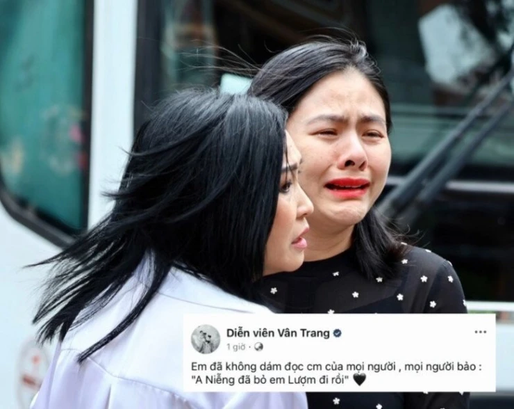 Vân Trang tới chùa dâng cơm cúng Quý Bình, mắt sưng húp khóc ngất lăn ra sàn - Hình 8