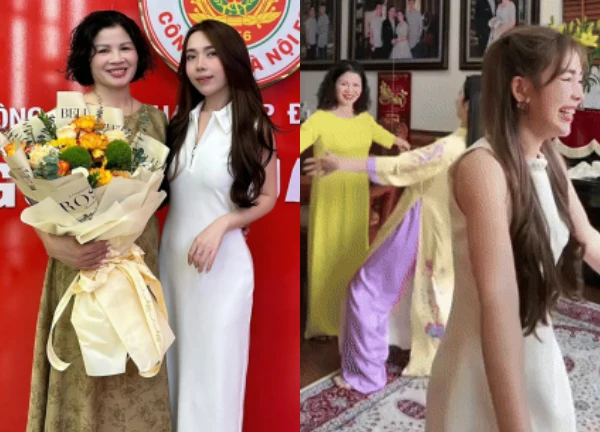Quang Hais mother who has just played TikTok has encountered a change, related to Chu Thanh Huyen - Photo 4