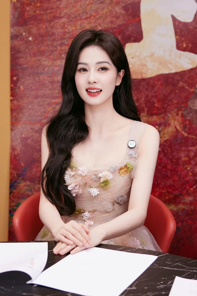 Mỹ nhân Trung Quốc đi tuyên truyền phim mới mà đẹp hết phần thiên hạ: Nhan sắc như nữ thần không một điểm chê - Hình 2