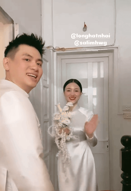 Xả ảnh nét căng lễ ăn hỏi của Salim và Hải Long, 2 bó hoa cầm tay bỗng khiến netizen đổ xô xin in tư - Hình 11