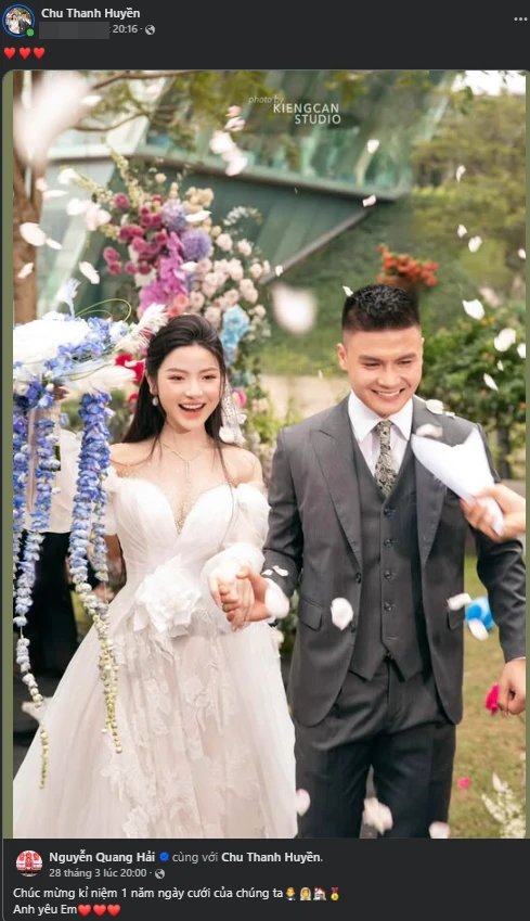 Vợ Quang Hải kỷ niệm ngày cưới, âm thầm đăng 1 ảnh, đáp trả CĐM đồn tan vỡ? - Hình 1