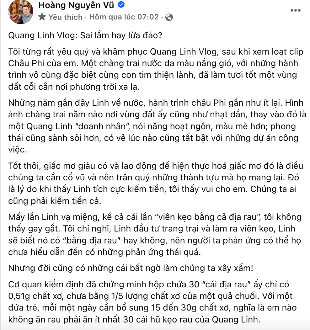 Nhà báo công khai cảnh tỉnh Quang Linh phạm tội, tuyên bố 8 tỷ đủ hình sự hoá - Hình 4