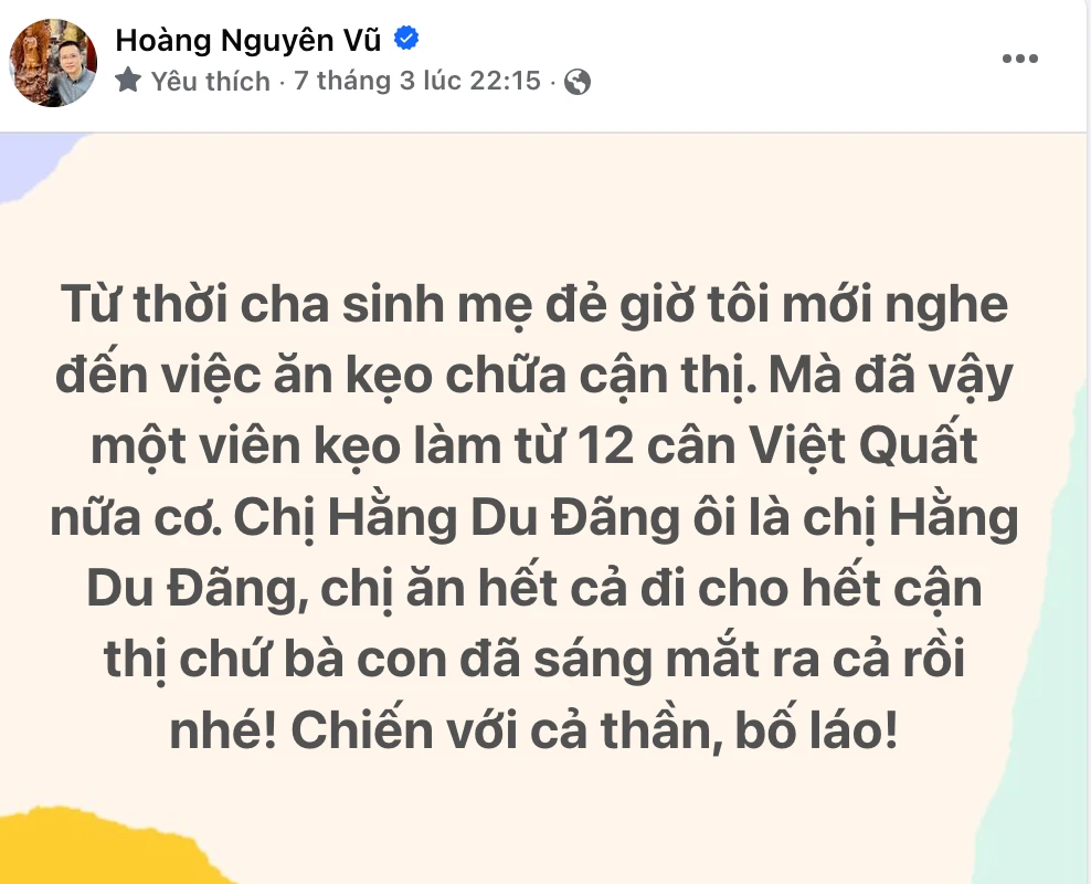 Hoàng Nguyên Vũ sâu cay gọi Quang Linh, Hằng Du Mục, Thùy Tiên là bộ 3 kẹo nổ - Hình 4