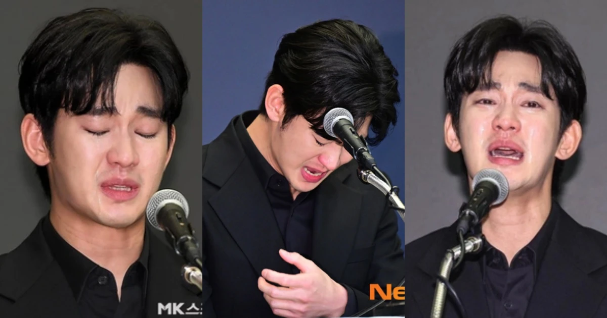 Kim Soo Hyun mở họp báo, khóc hơn 30 phút, thừa nhận hèn nhát - Hình 8
