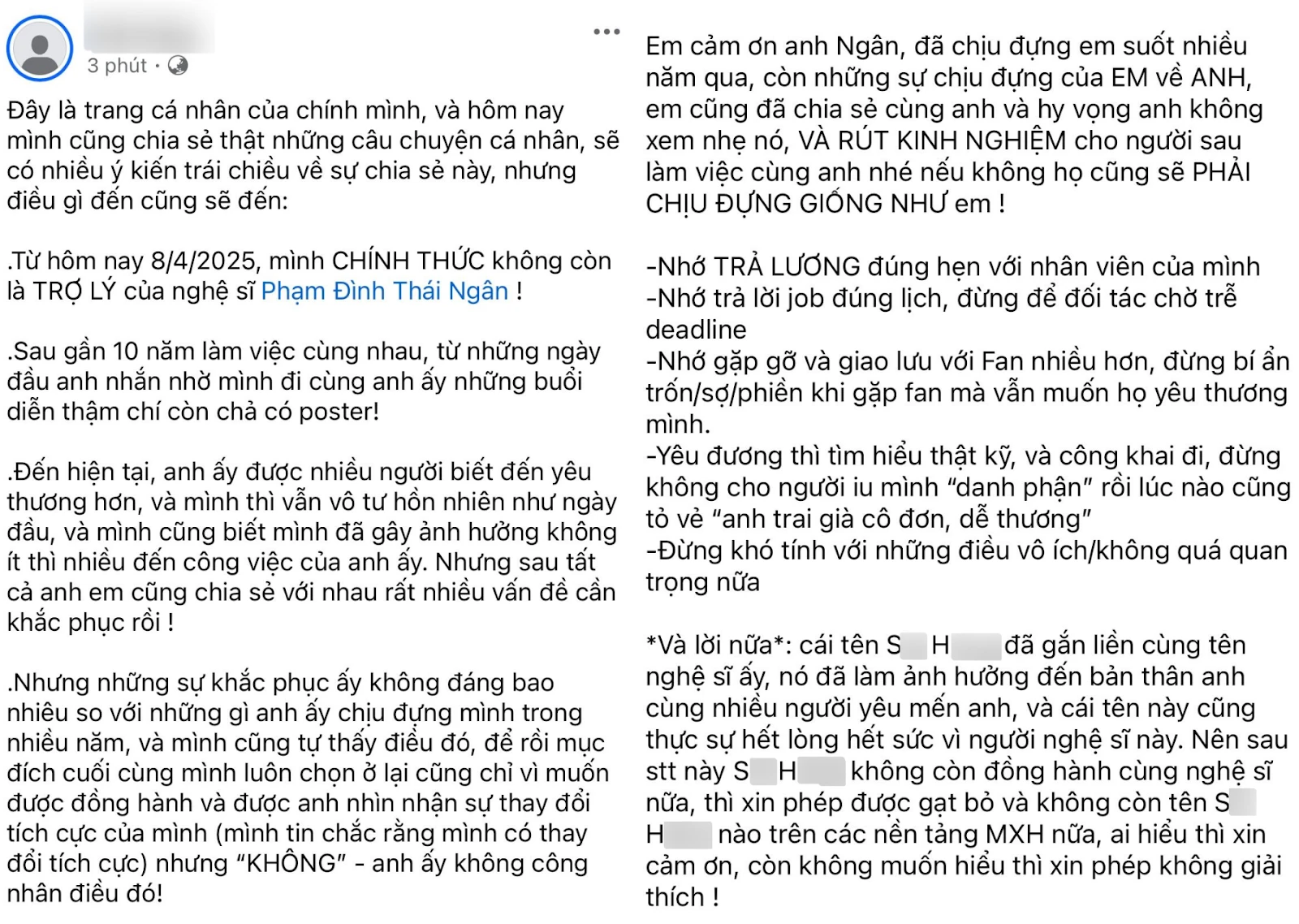 Trợ lý Thái Ngân tuyên chiến CĐM, dọa tung bí mật đời tư, bức xúc bị đuổi việc - Hình 2