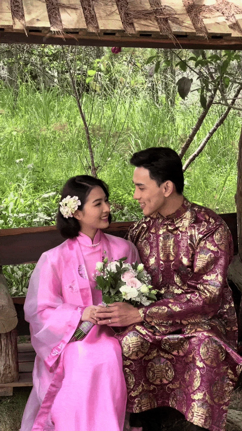 Đám cưới đang viral khắp MXH: Chú rể đã đẹp trai còn cao 1m88, cô dâu xinh yêu ngất ngây - Hình 3