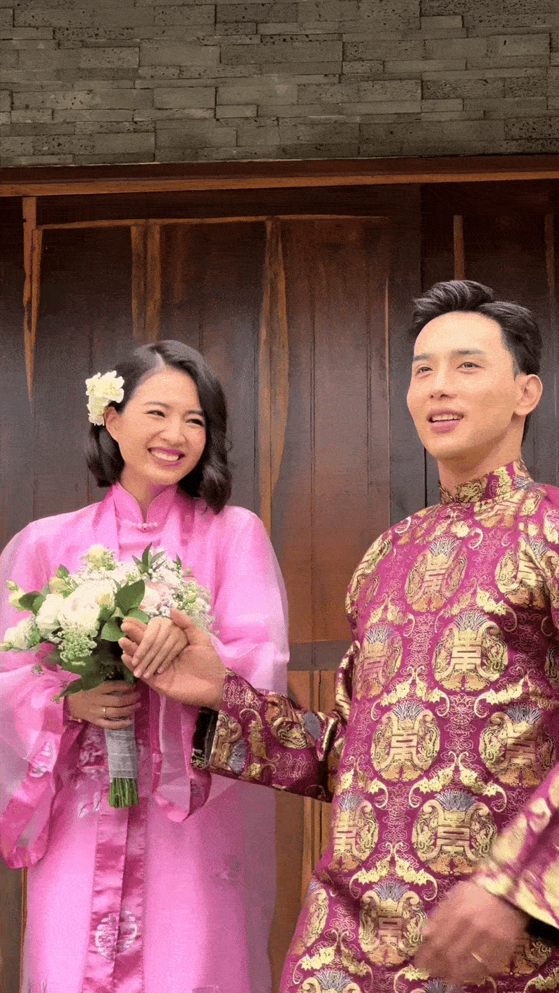 Đám cưới đang viral khắp MXH: Chú rể đã đẹp trai còn cao 1m88, cô dâu xinh yêu ngất ngây - Hình 2