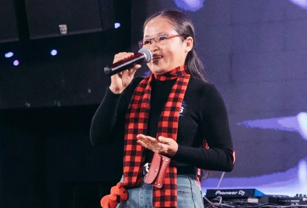 TikToker Bình Yên: Idol của Erik, U55 không ngán nhạc nào, từng casting Rap Việt - Hình 8