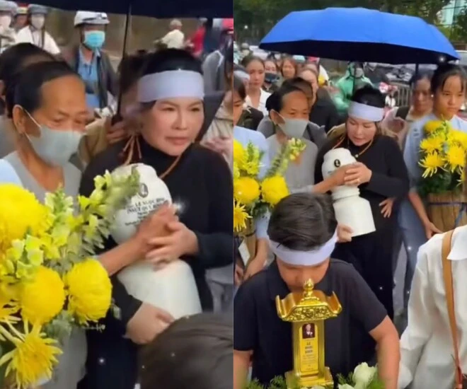 Vợ bị mẹ nuôi Quý Bình chặn họng, thái độ cười đùa hậu thuỷ táng chồng tranh cãi - Hình 1