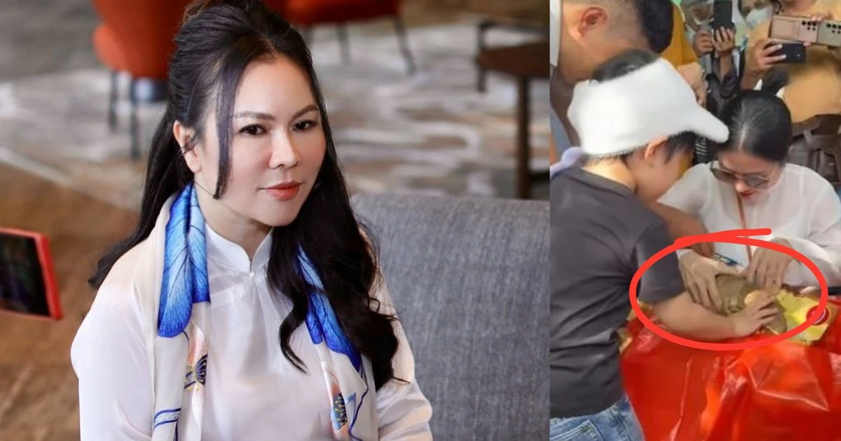 Vân Trang cho con Qúy Bình đồ chơi , vợ cố DV dạy con đáp 1 câu lộ thái độ? - Hình 8