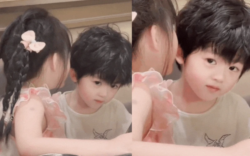 7 giây thôi mà vẻ đẹp của cậu bé này khiến ai nhìn cũng rung động, như hoàng tử từ truyện bước ra - Hình 1