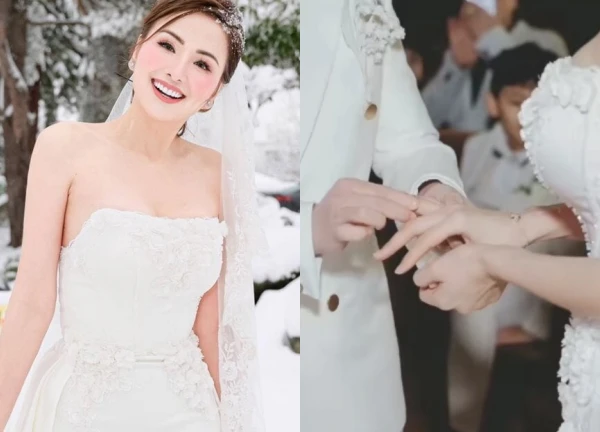 Hoa hậu 2 đời chồng bí mật kết hôn lần 3, chú rể vừa lộ mặt đã bị đồn giới tính - Hình 1
