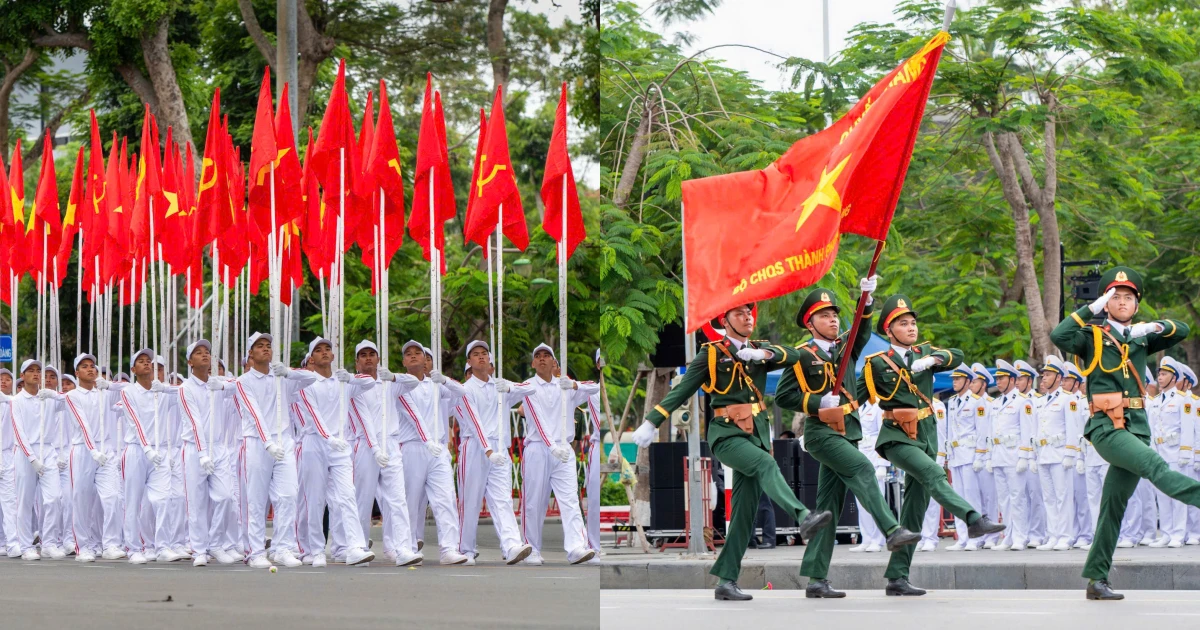 Hào hùng khí thế tổng duyệt diễu binh mừng kỷ niệm 70 năm Giải phóng Hải Phòng - Hình 7
