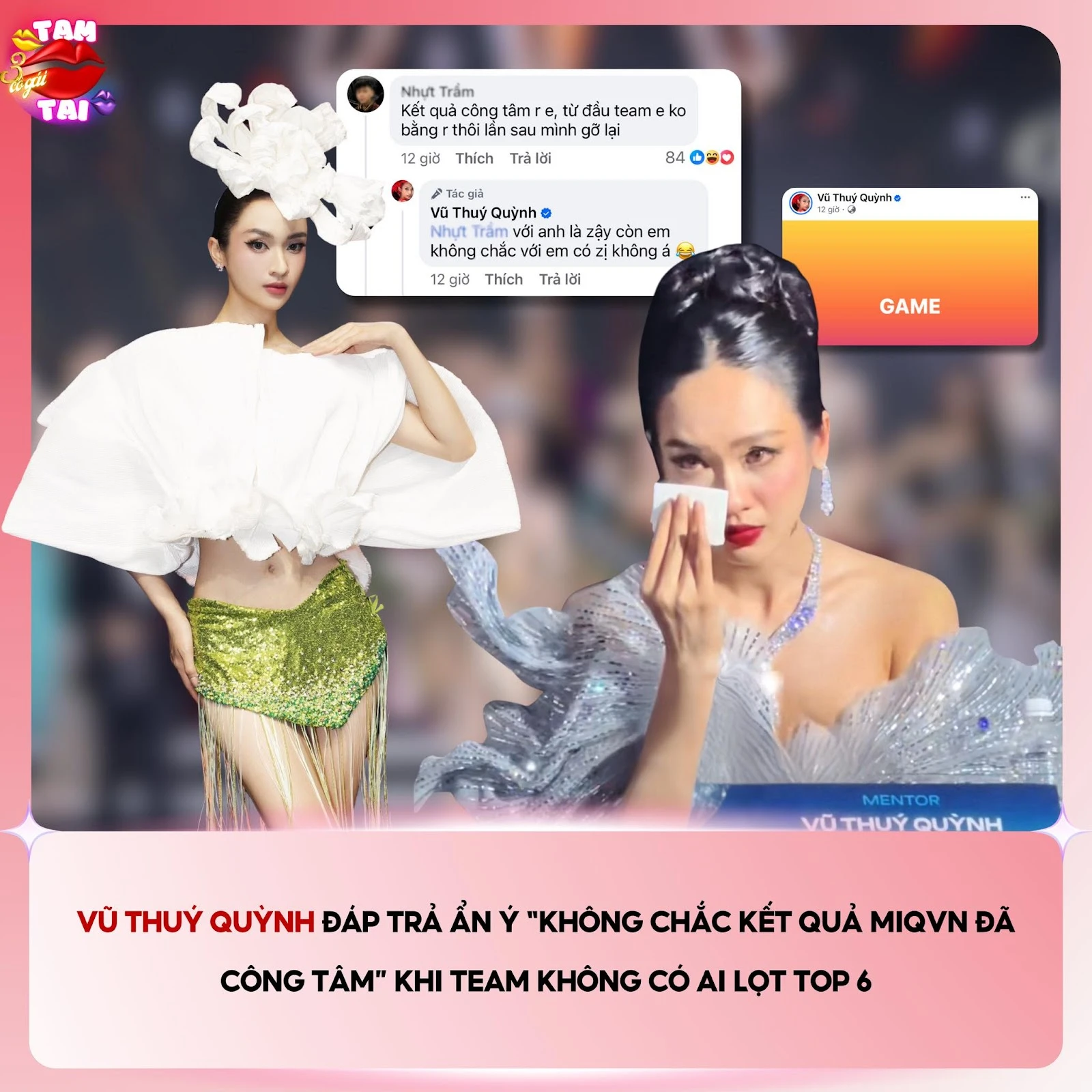 Á hậu Thuỷ Tiên nghi liếc Minh Anh, Vũ Thuý Quỳnh ẩn ý, Hương Giang nhắc nhở? - Hình 10