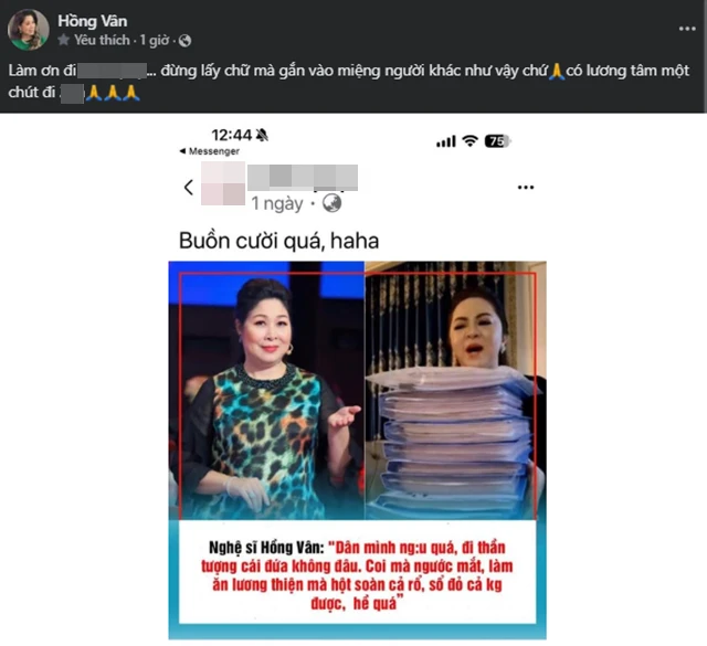 Hồng Vân kêu oan vụ đá đểu bà Hằng, mắng dân mạng mù quáng, cầu xin 1 bên - Hình 2