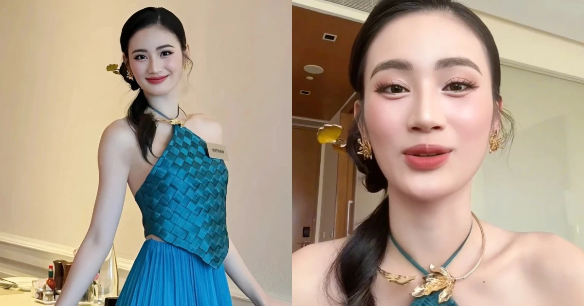 Ý Nhi ghi điểm ở Miss World, phải thức 5h sáng, ngủ ít tiếng, nói 1 câu nghe xót - Hình 9