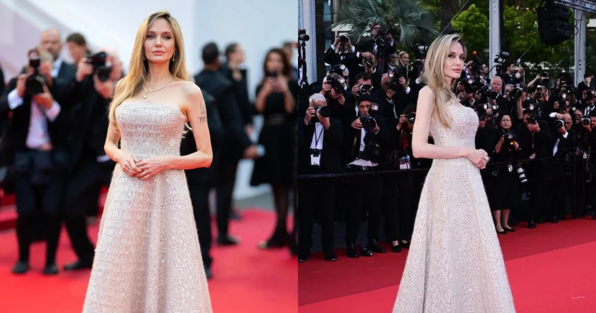 Angelina Jolie gây choáng diện chiếc váy triệu đô trên thảm đỏ của Cannes 2025 - Hình 6