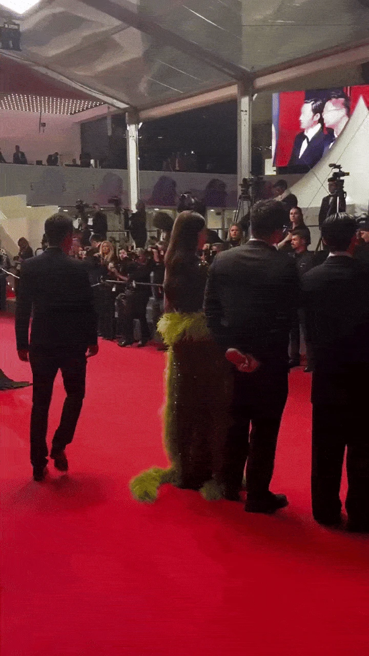 Clip viral: Quốc bảo nhan sắc bị ngó lơ ở thảm đỏ Cannes 2025, pose dáng với máy hút bụi trước hàng trăm người - Hình 2