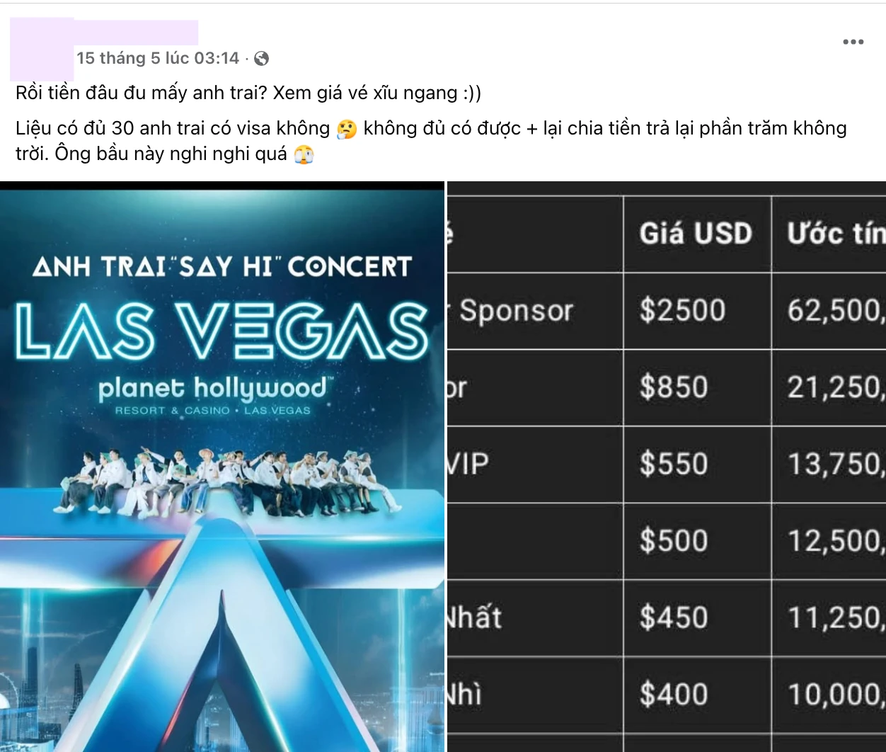 Concert Anh Trai ở Mỹ: giá vé dát vàng, MXH bùng nổ tranh cãi ảo quyền lực? - Hình 5